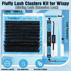 Yawamica soft fluffy faux mink lashes for comfortable wear