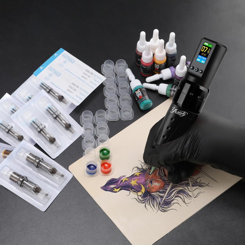 Ybeauty Disposable gloves included for hygienic tattoo practice