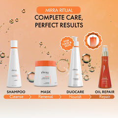 Ybera Mirra Oil Repair cuticle-smoothing image conveys moisture and protection