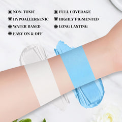 YBUETE makeup sponge set for easy blending and cleanup.