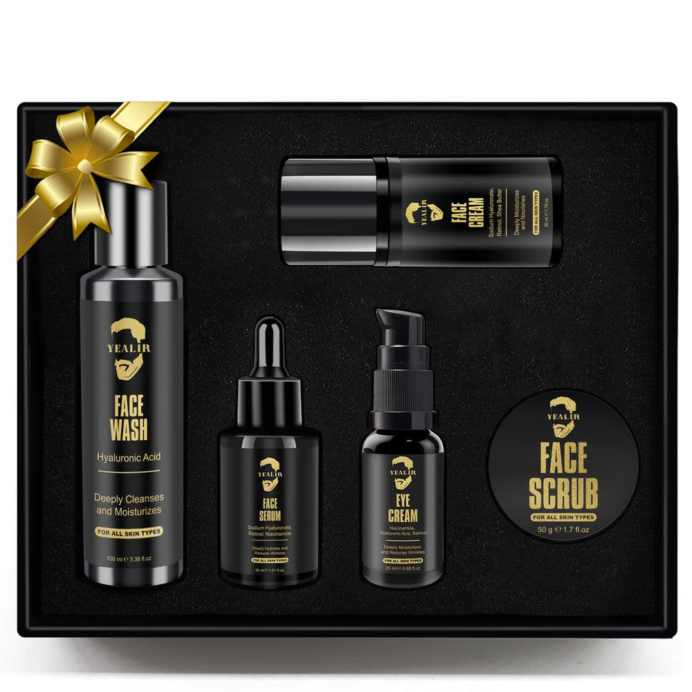 YEALIR men's face wash 3.4oz cleanses and refreshes the skin.