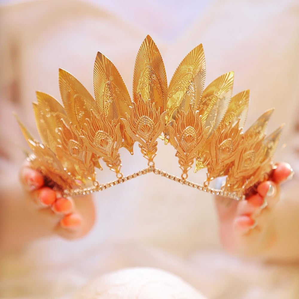 Yean bridal leaf hair accessory with side comb keeps hair secure
