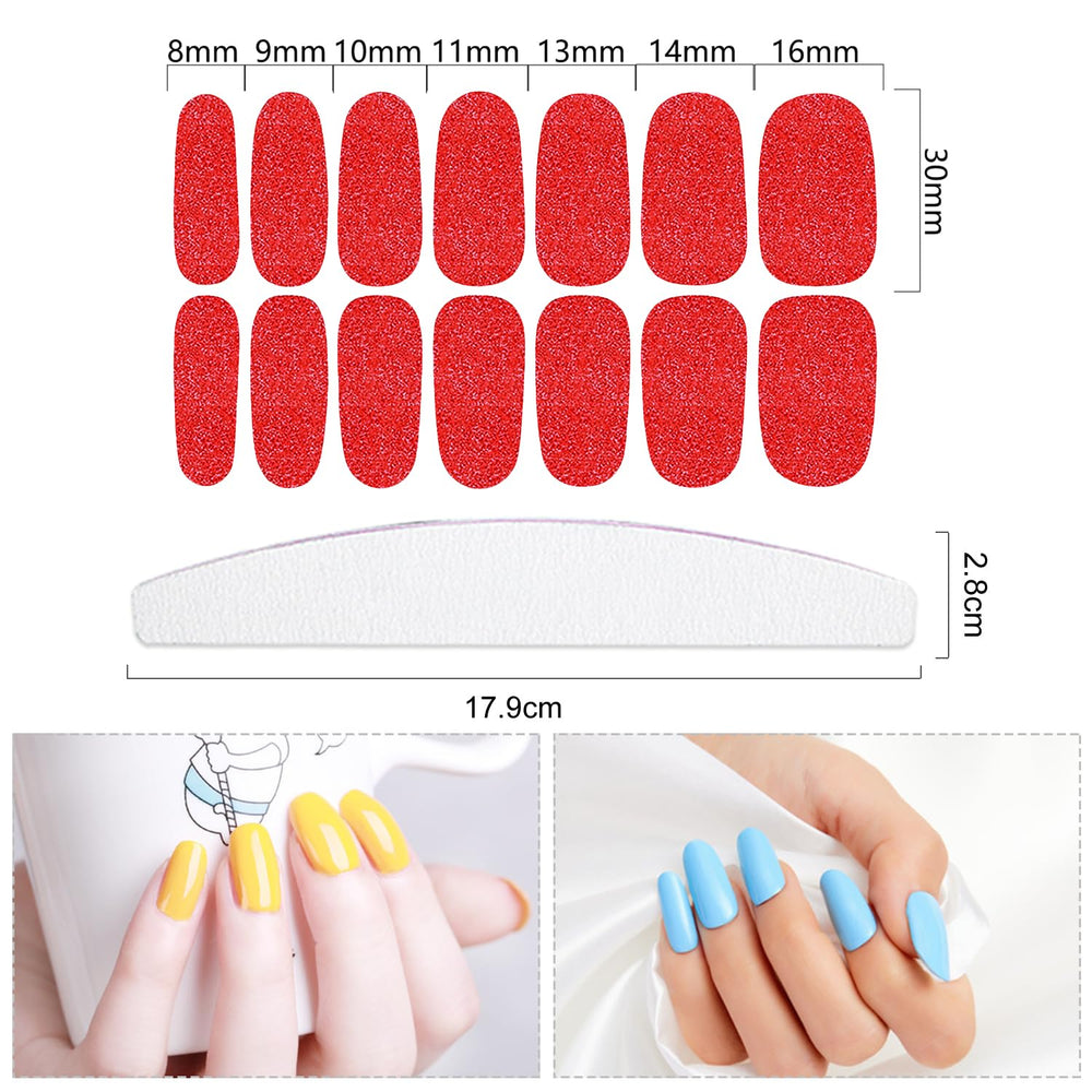 YECIRALA 20 sheets of self-adhesive wraps for easy home manicures.