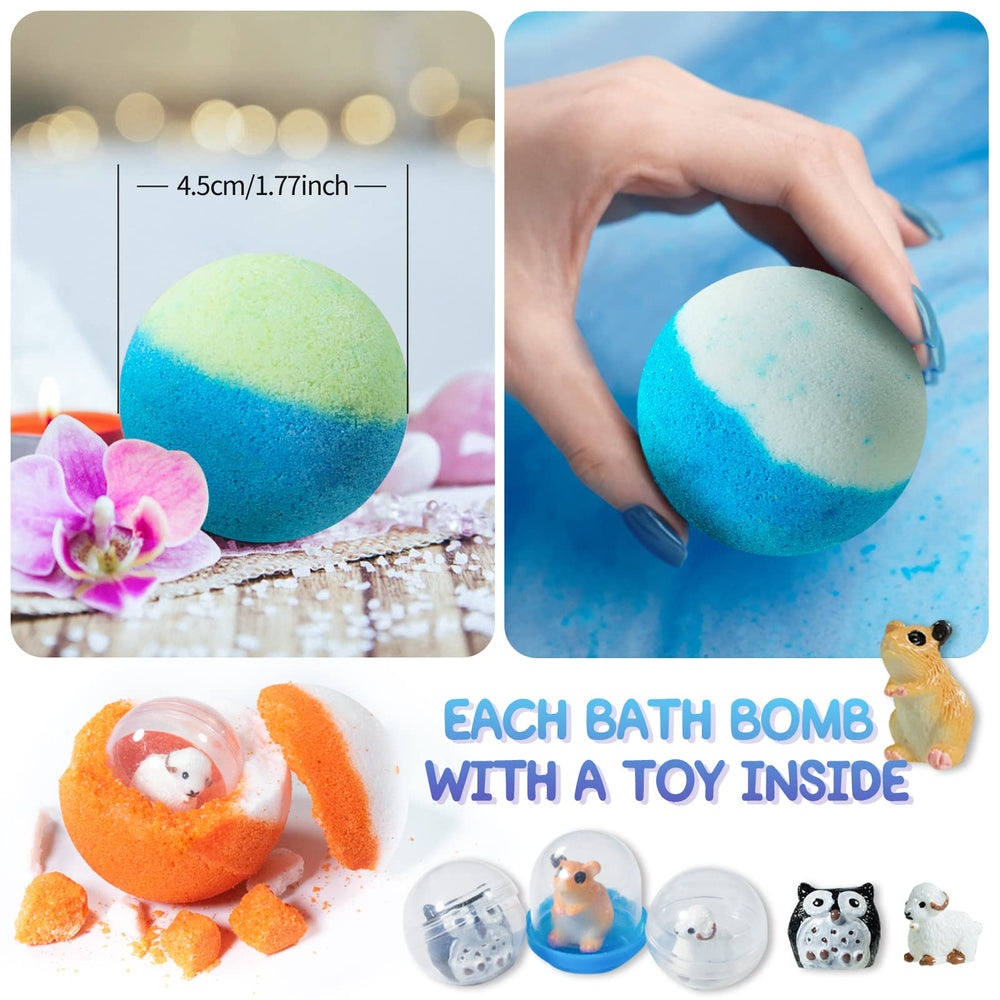 Yekery 20-pack colorful bath bombs that dissolve cleanly in tub.