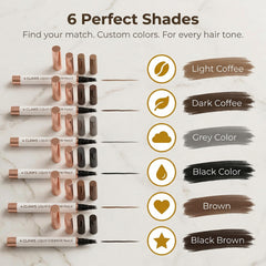 Fine-tip application enables precise brow definition and detailing.