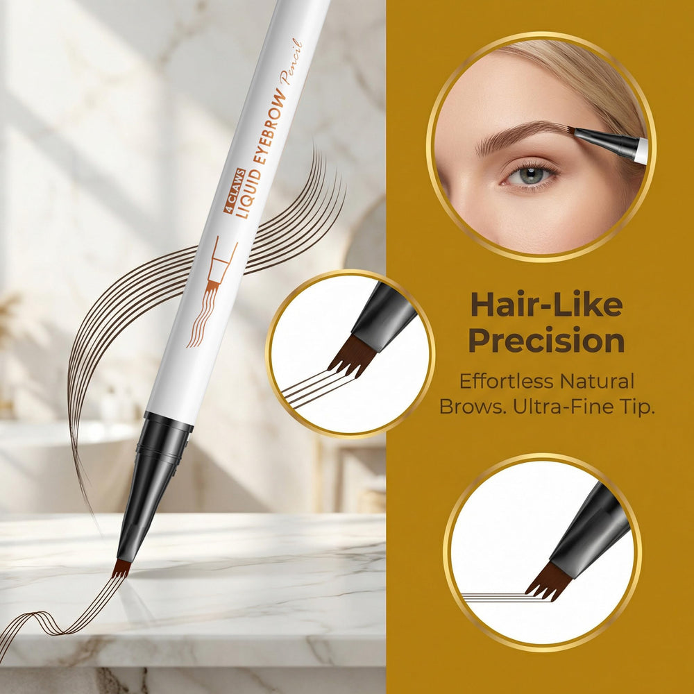 YeMoMo's four-claw design creates hair-like strokes for realistic brows.