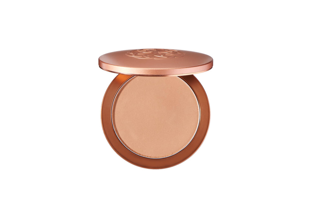 YENSA Super Serum Silk Powder Foundation Tan 1 bottle for a natural glow and smooth finish.