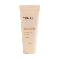 YENSA Tone Up Essential Glow Primer bottle close-up showing premium packaging for easy use