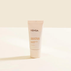 Primer swirl on the hand demonstrating smooth blending and prep for makeup