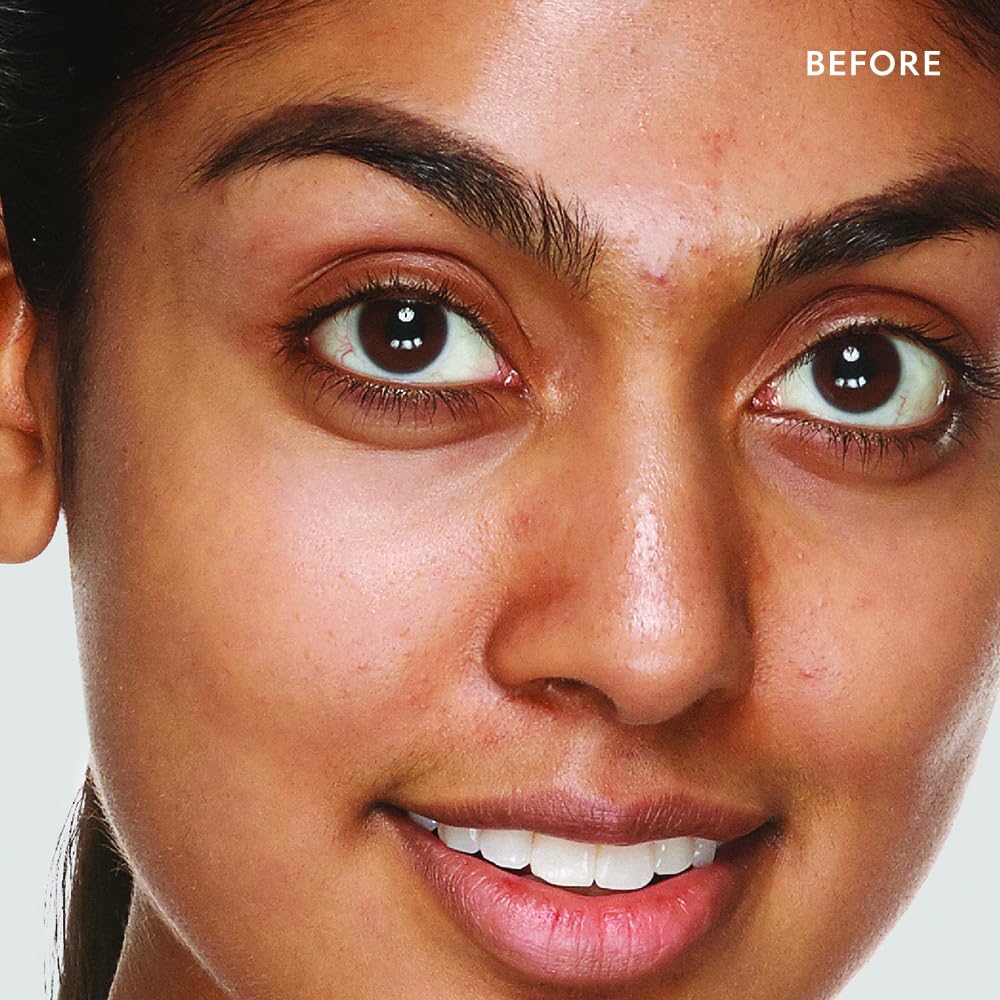 Under-eye swatch of YENSA Tan 2 shows brightening and smooth texture.