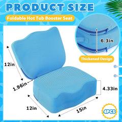 Yerliker hot tub booster seat foldable with carry handle for portable spa time.