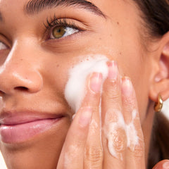 Yes Day Float Foam dispenser shows easy, mess-free wash for teens.