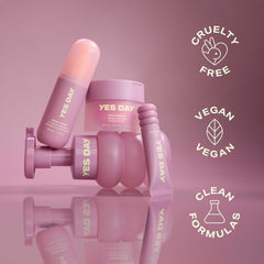 Yes Day Float Foam packaging emphasizes vegan, planet-friendly packaging.