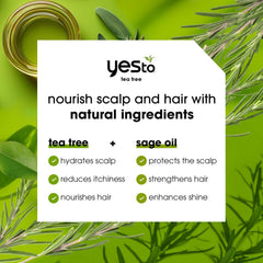 Yes To Tea Tree Scalp Relief Shampoo pump enables easy mess-free application
