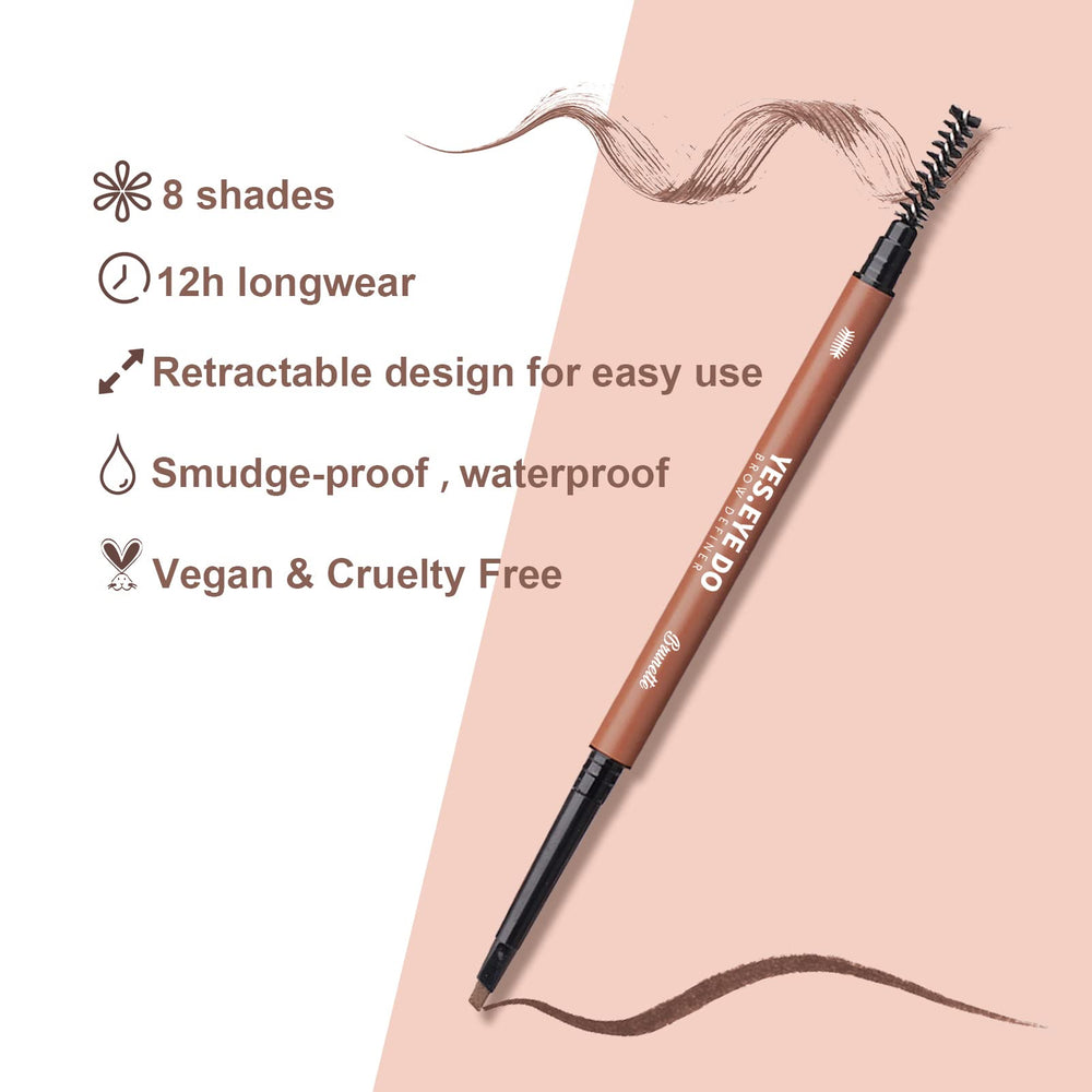 YES.EYE DO Auburn Eyebrow Pencil eight-color range for matching red hair.