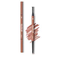 YES.EYE DO Auburn Eyebrow Pencil precise tip enables natural hair-like strokes.