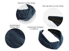 YETASI pastel blue headband packaging view highlights easy storage and travel-ready design
