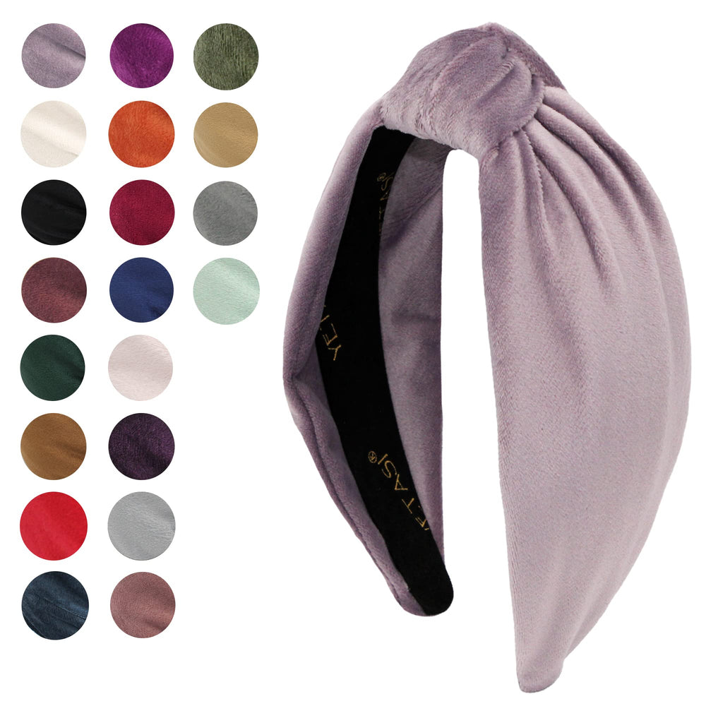 YETASI knot detail headband highlights elegant styling with secure non-slip grip.