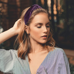 YETASI headband worn by model for everyday wear and quick hair fix