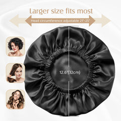 YFONG silk bonnet worn at night supports moisture and smooths hair.