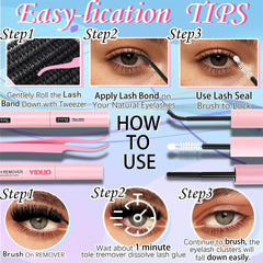 YIDUO Bulk lash closeup highlights fine fibers and comfort