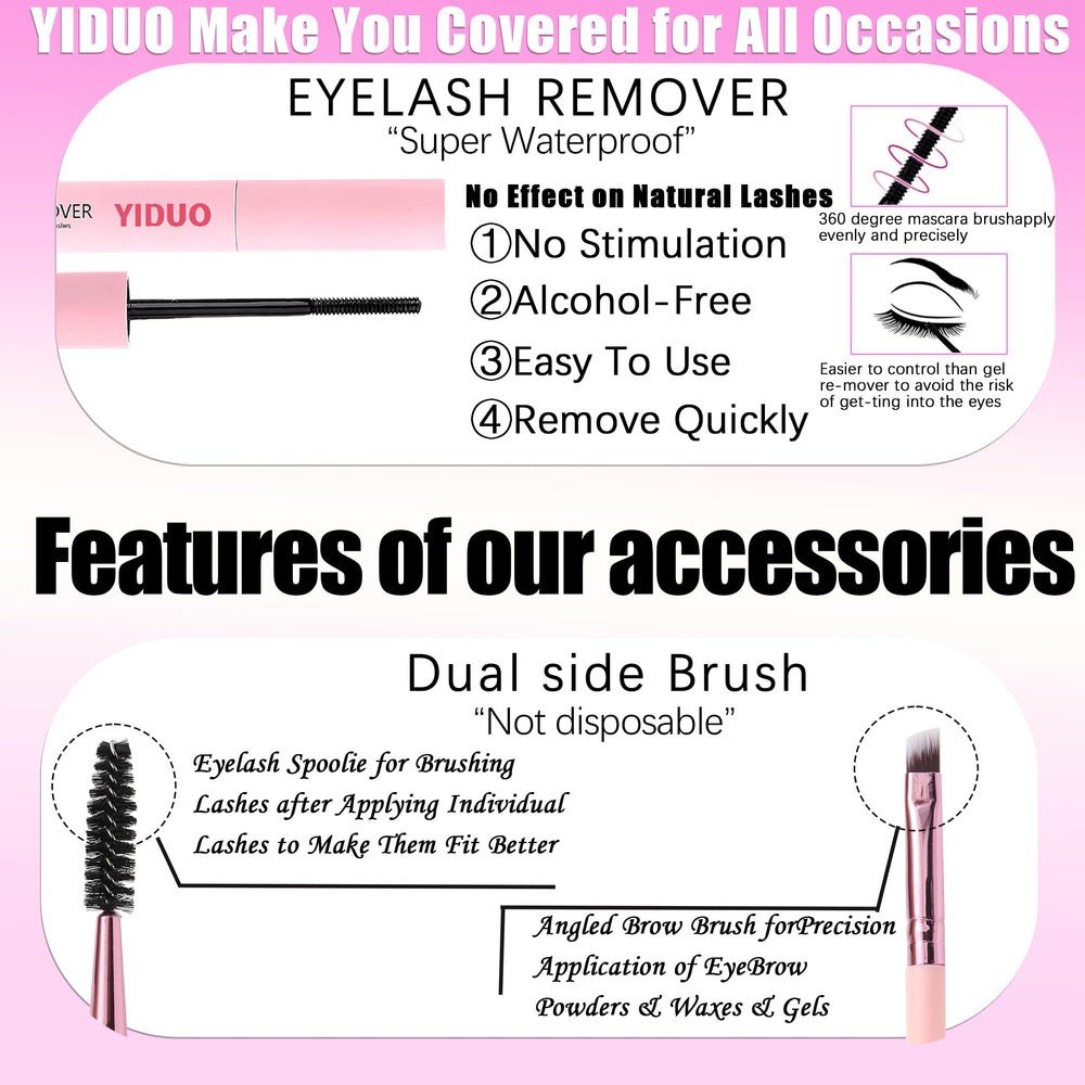 YIDUO lash kit accessories for complete routine