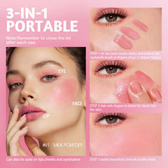 YiGuMy blendable cream-stick creates a seamless watercolor finish.