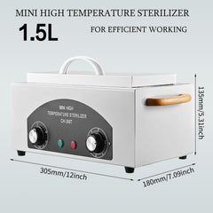 YIHAOSSING sterilizer control panel enables precise temperature and timer settings.