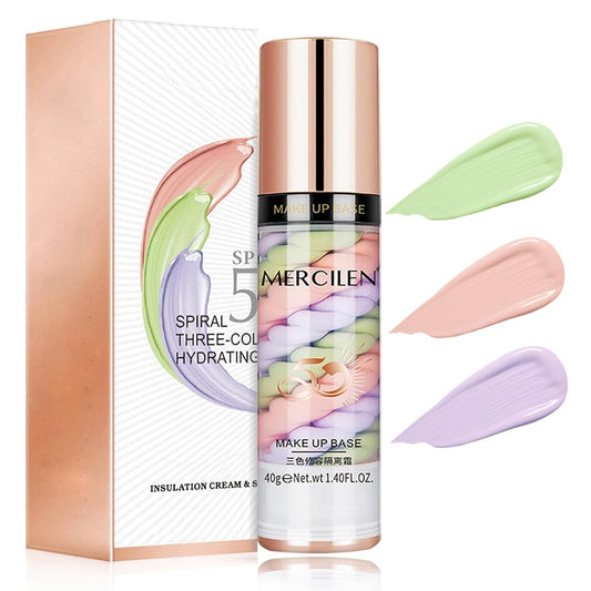 Yishifa One Step Color Corrector bottle with pump for long-wear makeup and oil control.