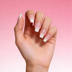 YIZHUO valentines-day geometric pattern gel strips for modern French tips