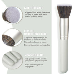 YJ-Anyue concealer brush with flat tapered tip for precision.