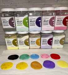 YMEYFAN spa treatment setup featuring jelly masks