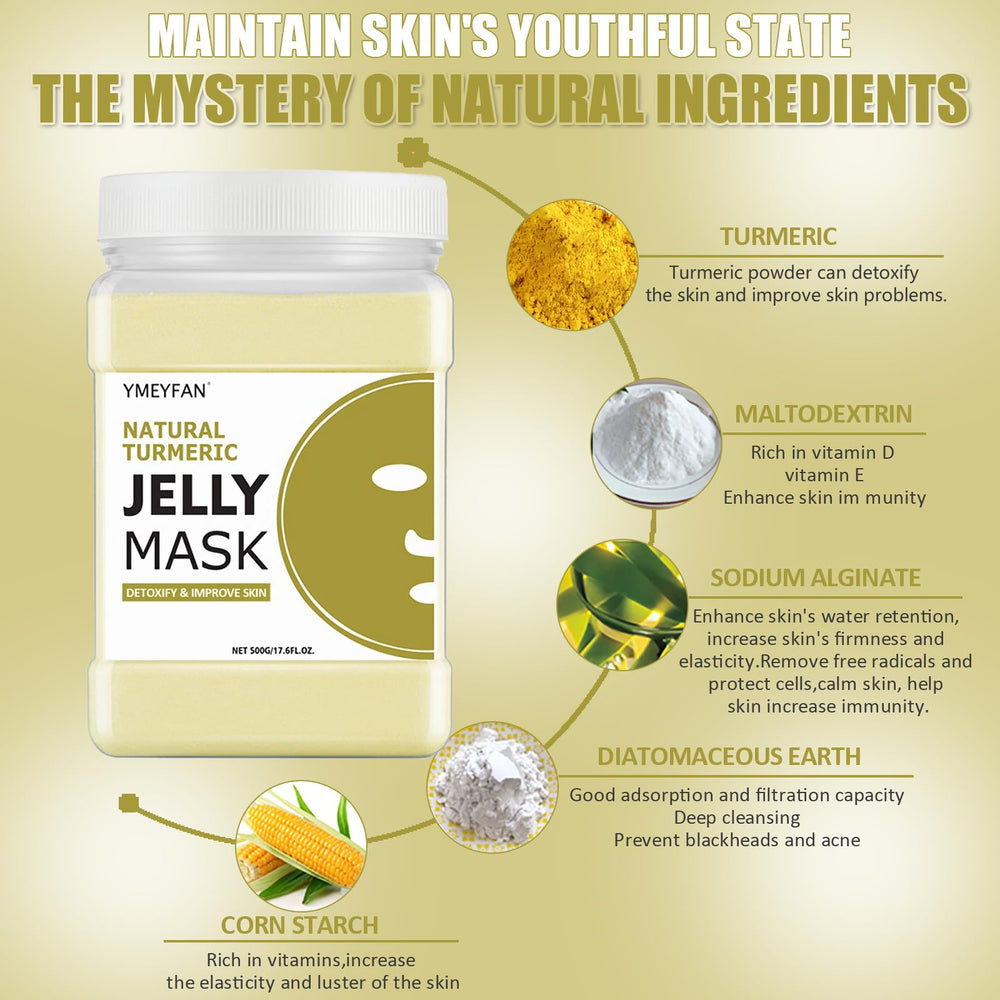 YMEYFAN jelly mask powder peel-off mask forming on the face