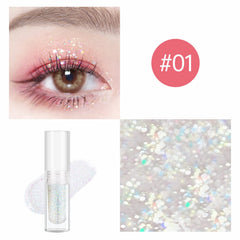 YMH BEAUTE liquid glitter eyeshadow glitter eyeliner look for bold, precise sparkle