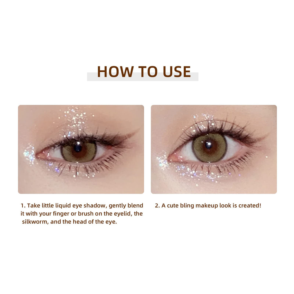 YMH BEAUTE liquid glitter eyeshadow glow-in-the-dark eyeshadow for night-time flair