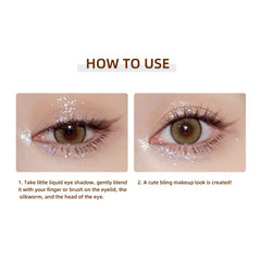 YMH BEAUTE liquid glitter eyeshadow glow-in-the-dark eyeshadow for night-time flair