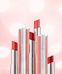 Close-up of lips with YNM Candy Gloss Balm glossy finish