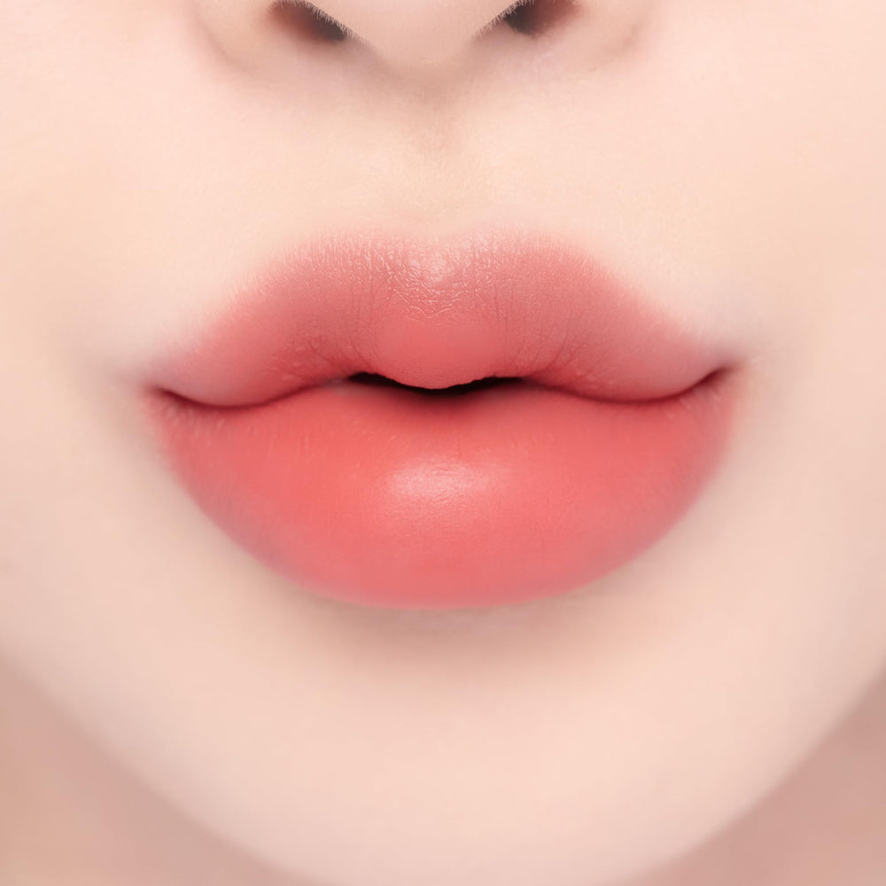 Close-up of Rose Beige application showing smooth, even lip color