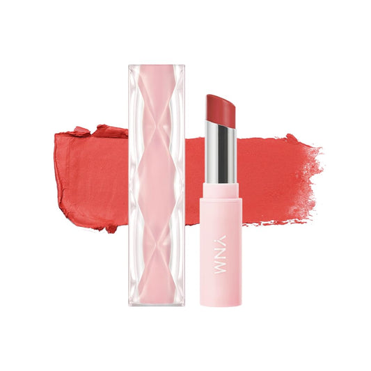 YNM Cream Matte Lipstick Rose Beige swatch showing rich color payoff