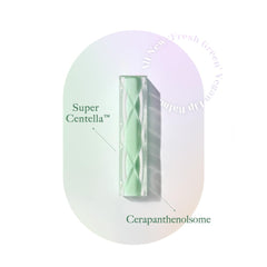 YNM Fresh Green Lip Balm close-up texture and natural color