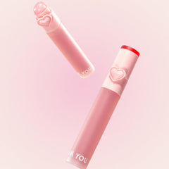 Lips wearing YNM Matte Veil Tint for a long lasting matte look