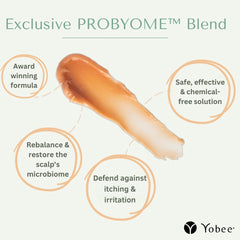 Coconut-scented Yobee mask ready to calm sensitive scalps.