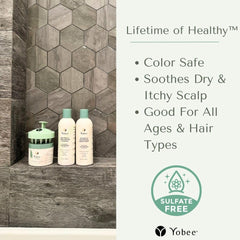 Family-friendly Yobee conditioner bottle indicating fragrance-free formula