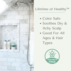 Yobee hair after use with shinier, healthier-looking strands