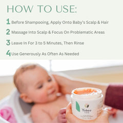 Yobee Ultra Gentle Scalp Mask probiotic blend jar indicating balance
