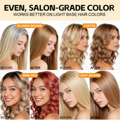 Creamy lather from Yocisku Coffee Hair Dye Shampoo provides even coverage.