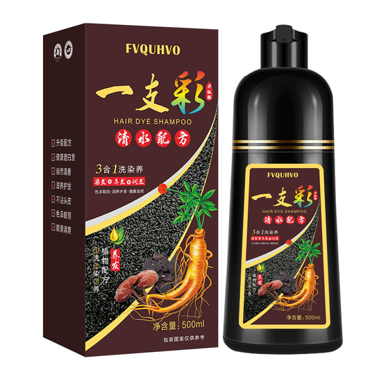 Yocisku wine red hair dye shampoo bottle for easy at-home coloring