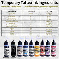 YOEALABY ink bottles close-up with vibrant color variety