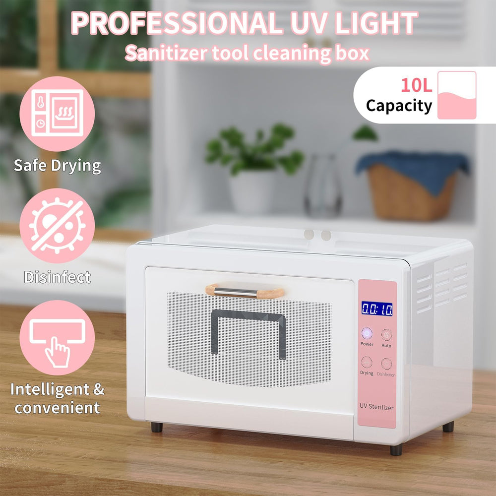 Yofuly 10L sterilizer interior dimensions highlight spacious chamber.