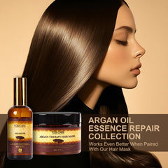 YOGI CARE Moroccan Argan Oil premium 3-4oz glass bottle for travel.